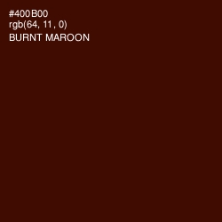 #400B00 - Burnt Maroon Color Image